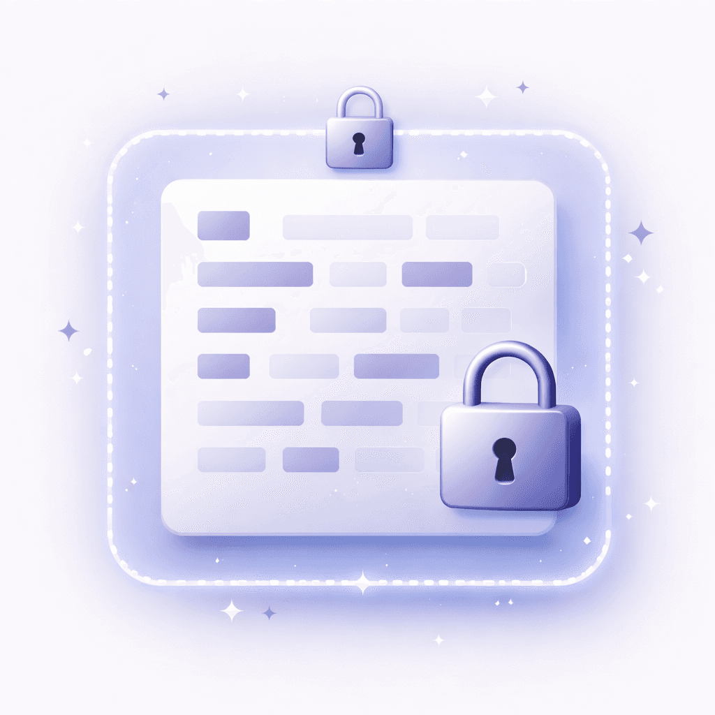 Concept visual for non-indexed private note content